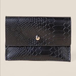 Sasha snake skin card holder